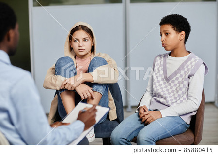 Teenagers in Therapy Session 85880415