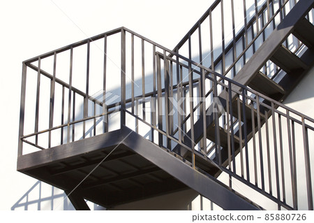 Metal structure of a metal staircase 85880726