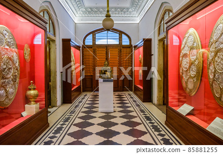 Bronze Shields exhibited in Albert Hall Museum in Jaipur, India Bronze Shields exhibited in Albert Hall Museum in Jaipur, India 85881255