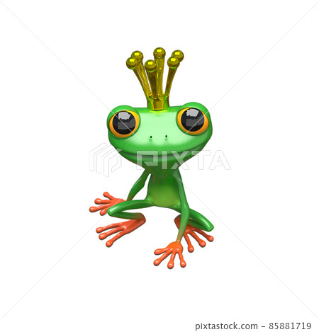 3D Illustration Princess Frog 3D Illustration Princess Frog 85881719