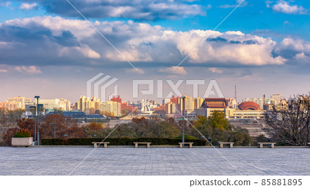 Cityscape view of Pyongyang, capital of North Korea 85881895