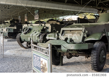 Captured US Army military equipment displayed in Pyongyang, North Korea 85881908
