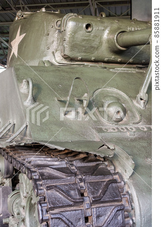 Captured US Army M4 Sherman Tank displayed in Pyongyang, North Korea 85881911
