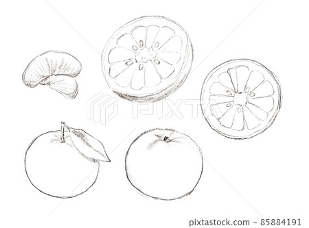 Amanatsu hand-painted rough line drawing illustration 85884191