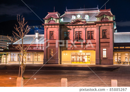 《Fukuoka Prefecture》Mojiko Station/Night view 85885267