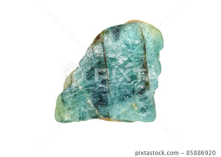 Grandidierite gemstone with a fracture Grandidierite gemstone with a fracture 85886920