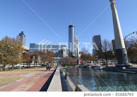 美國佐治亞州亞特蘭大市中心百年奧林匹克公園 美國佐治亞州亞特蘭大市中心百年奧林匹克公園 85888765