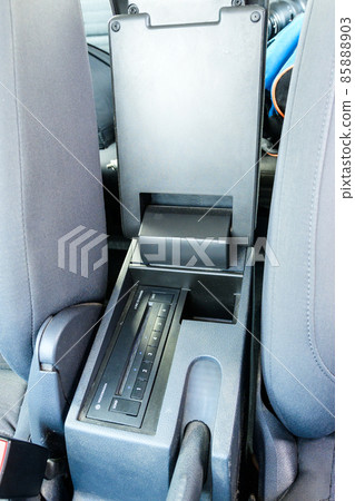 Car armrest with built in navigation system. Car armrest with built in navigation system. 85888903