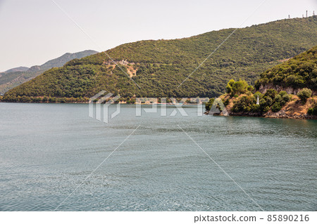 Rocky coast near Igoumenitsa, Greece. Rocky coast near Igoumenitsa, Greece. 85890216