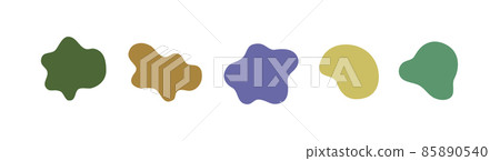 Fluid shape vector illustration isolated on white 85890540