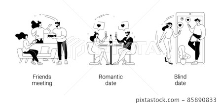 Hangouts abstract concept vector illustrations. Hangouts abstract concept vector illustrations. 85890833