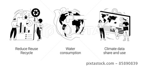 Save the planet abstract concept vector illustrations. 85890839