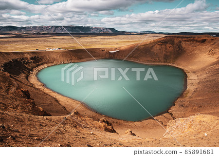 Volcano crater Viti Volcano crater Viti 85891681