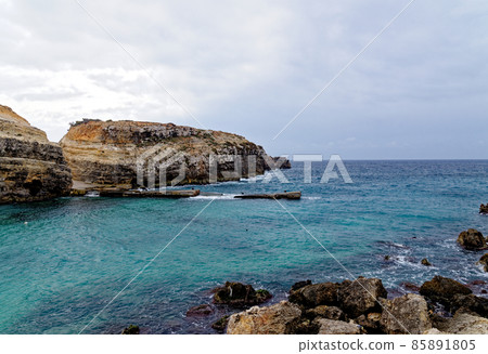 Scenic view of Anchor Bay - Malta 85891805