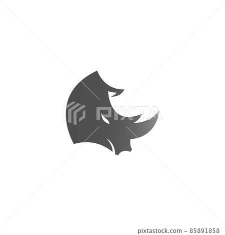 Rhino icon logo design template vector illustration 85891858