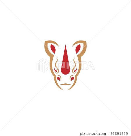 Rhino icon logo design template vector illustration 85891859