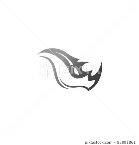 Rhino icon logo design template vector illustration 85891861