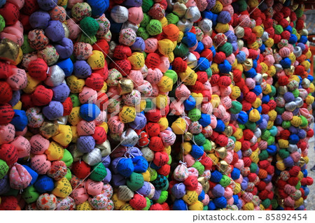 多彩的圓形猴子 85892454