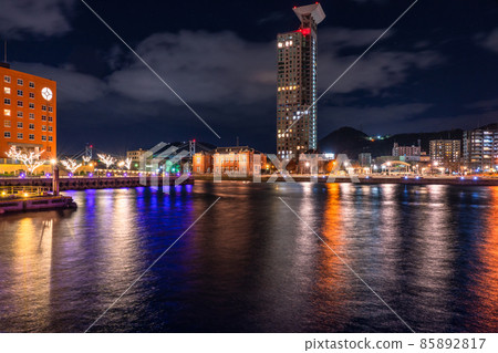《福岡縣》門司港復古夜景 85892817