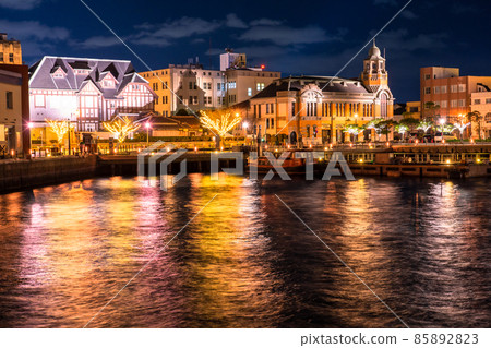 《Fukuoka Prefecture》 Mojiko Retro Night View 《Fukuoka Prefecture》 Mojiko Retro Night View 85892823