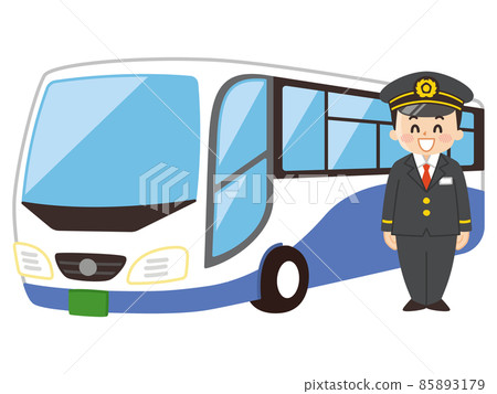 男司機和大巴公共交通 男司機和大巴公共交通 85893179