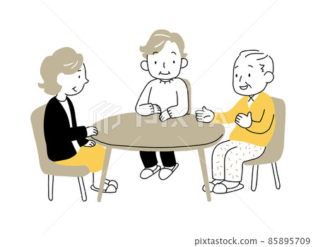 Senior old man group 85895709