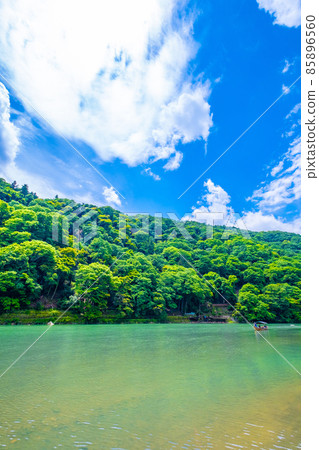 Fresh green Arashiyama and Oigawa River Fresh green Arashiyama and Oigawa River 85896560