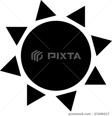 太陽的簡單象形圖 85896837
