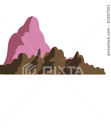Mountains and purple cumulonimbus Mountains and purple cumulonimbus 85897001