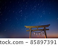 2022 Quadrantids meteor shower, Torami, Chiba Prefecture, Tsurigasaki Beach, Torii 85897391