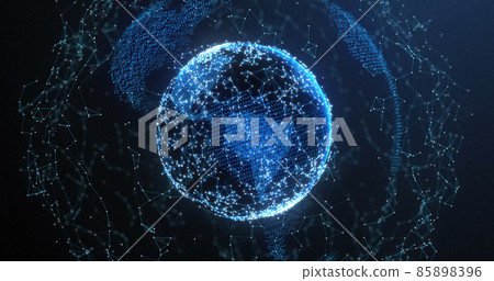 Female human body model and financial data processing against network of connections and globe Female human body model and financial data processing against network of connections and globe 85898396