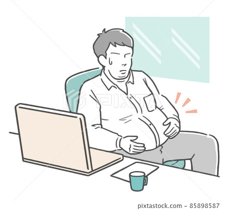 中年胖_關心體型的男人 85898587