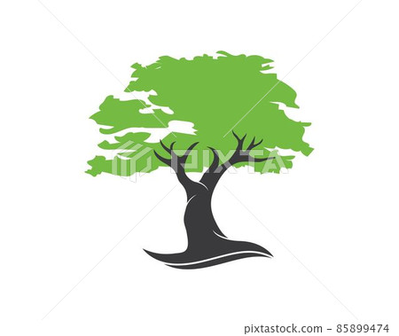 Tree leaf vector logo design, eco-friendly 85899474