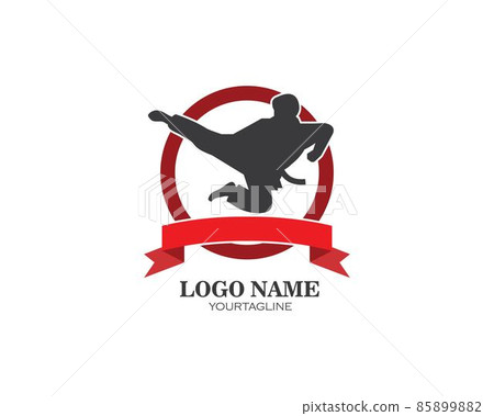 karate,taekwondo kick logo vector illustration template karate,taekwondo kick logo vector illustration template 85899882