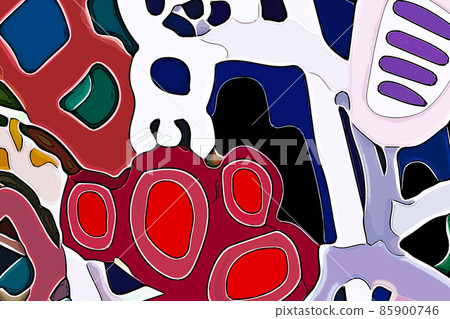 Abstract hand drawn geometric illustration 85900746