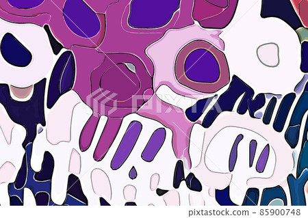 Abstract hand drawn geometric illustration 85900748