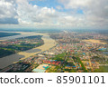 Cityscape taken from above Phnom Penh, Cambodia 85901101