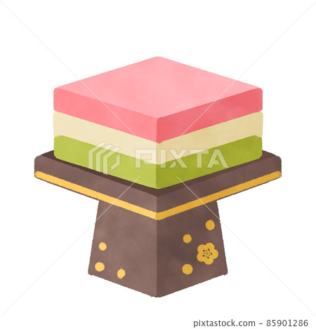 Hishi mochi illustration material Hishi mochi illustration material 85901286