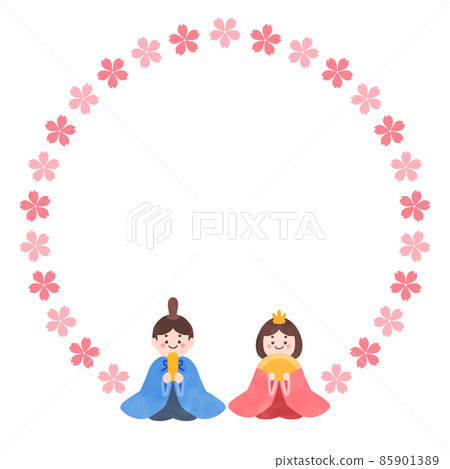 Hina-sama's message card illustration material Hina-sama's message card illustration material 85901389