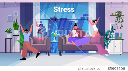 tired mother sitting on sofa stressed woman spending time with children feeling desperate mental health diseases depression tired mother sitting on sofa stressed woman spending time with children feeling desperate mental health diseases depression 85903206