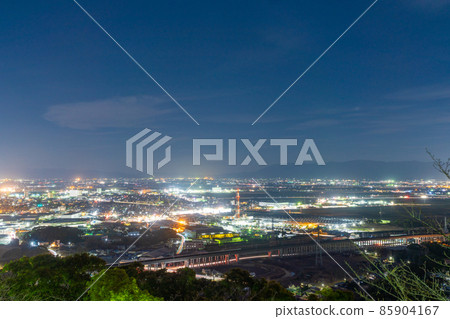 《Saga Prefecture》 Night view from Asahiyama Park 85904167
