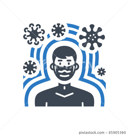 Immunity related vector glyph icon. Immunity related vector glyph icon. 85905360