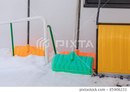 [Biei-cho, Hokkaido] Snow removal tools Snow dump and pusher 85906231