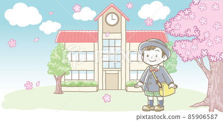 僅限男孩的幼兒園入學儀式插圖 85906587