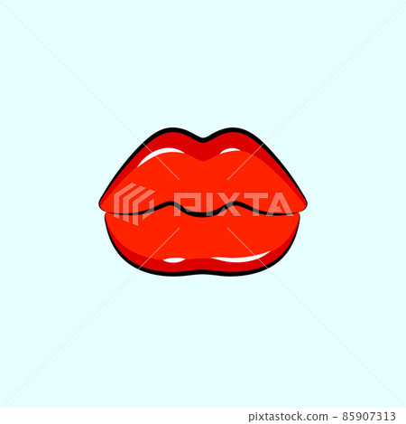 Sexy lips, female beautiful close mouth 85907313