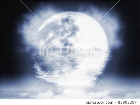 Mystical full moon illustration Mystical full moon illustration 85908207