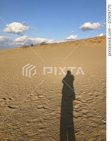 Tottori Sand Dunes and figures Tottori Sand Dunes and figures 85909770