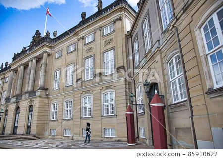Scandinavian Denmark Copenhagen Amalienborg Palace Guards Scandinavian Denmark Copenhagen Amalienborg Palace Guards 85910622