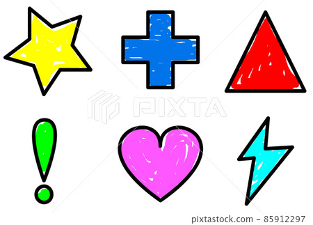 Illustration of basic simple shapes Illustration of basic simple shapes 85912297