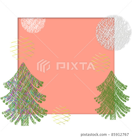Background for the banner, card with tendin fir and balls of thread Background for the banner, card with tendin fir and balls of thread 85912767